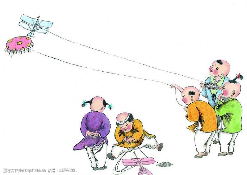 古筝文化中国国画图片