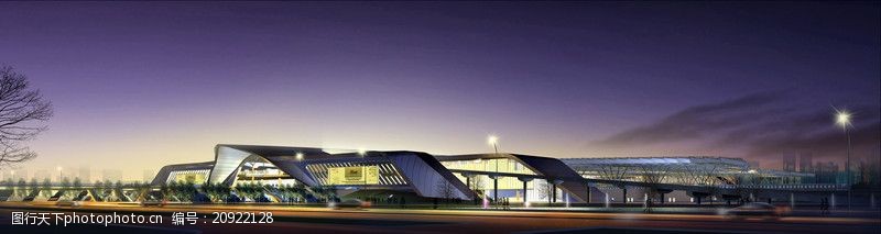 国内建筑设计案例长沙新火车站设计方案0005