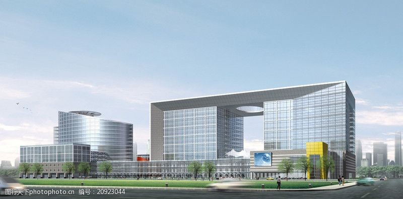 国内建筑设计案例鼓山新区商贸中心0003