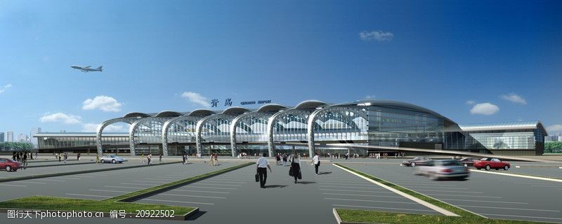 国内建筑设计案例青岛流亭机场航站楼0001