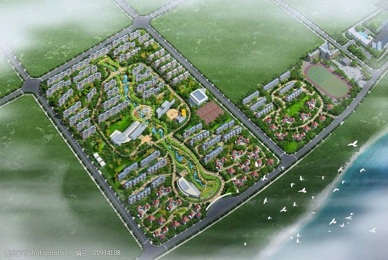 国内建筑设计案例山东海阳核电专家村规划设计0041