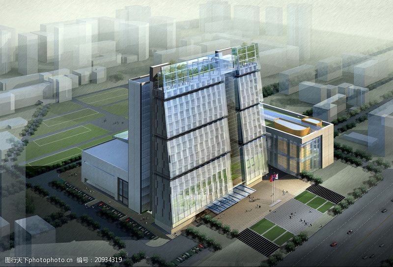 国内建筑设计案例山东省国土资源综合楼0007