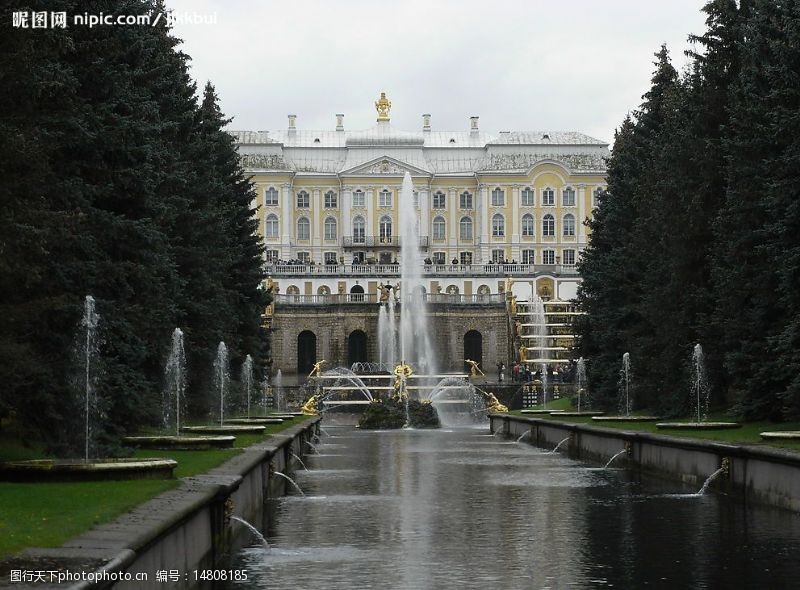 俄罗斯建筑圣彼得堡风景图片