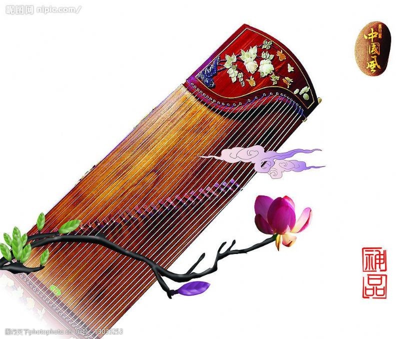 古筝文化乐器古筝图片