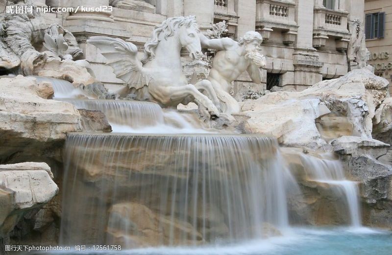 雕塑喷泉意大利建筑图片
