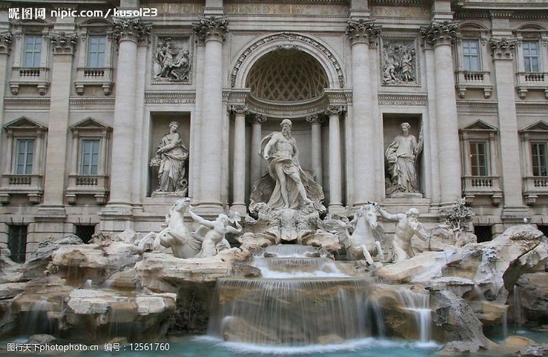 雕塑喷泉意大利建筑图片