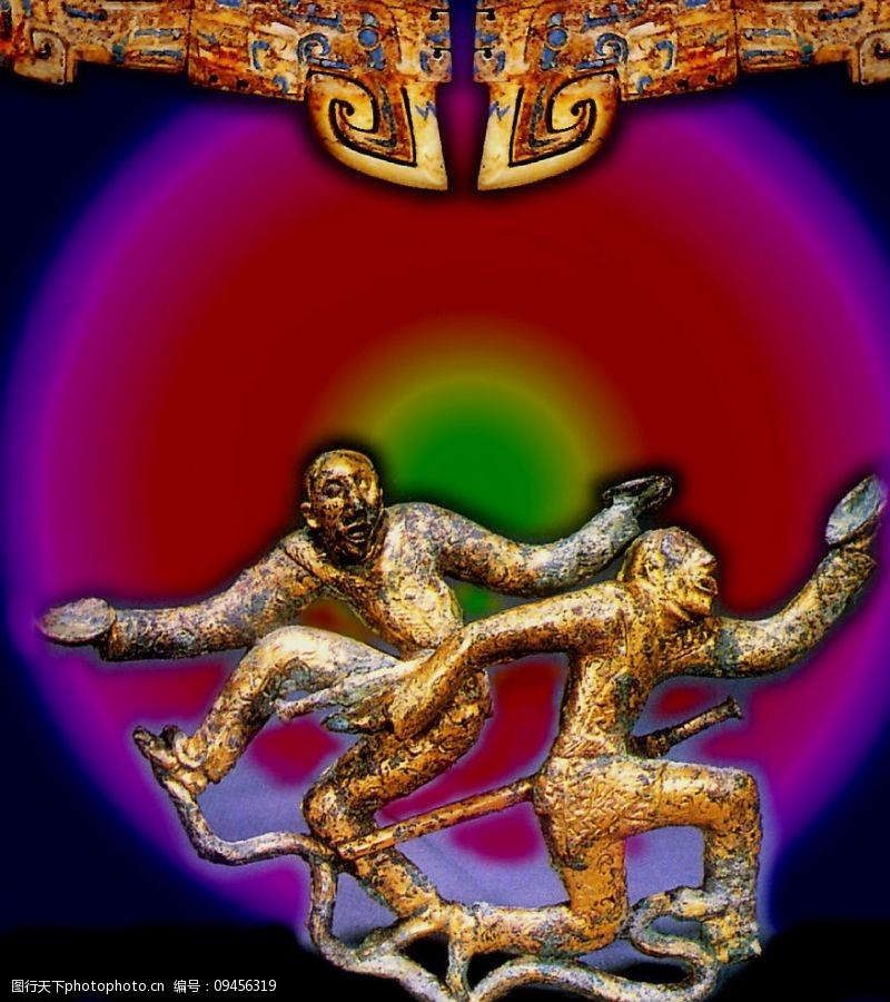 艺术品收藏青铜人物舞蹈图片